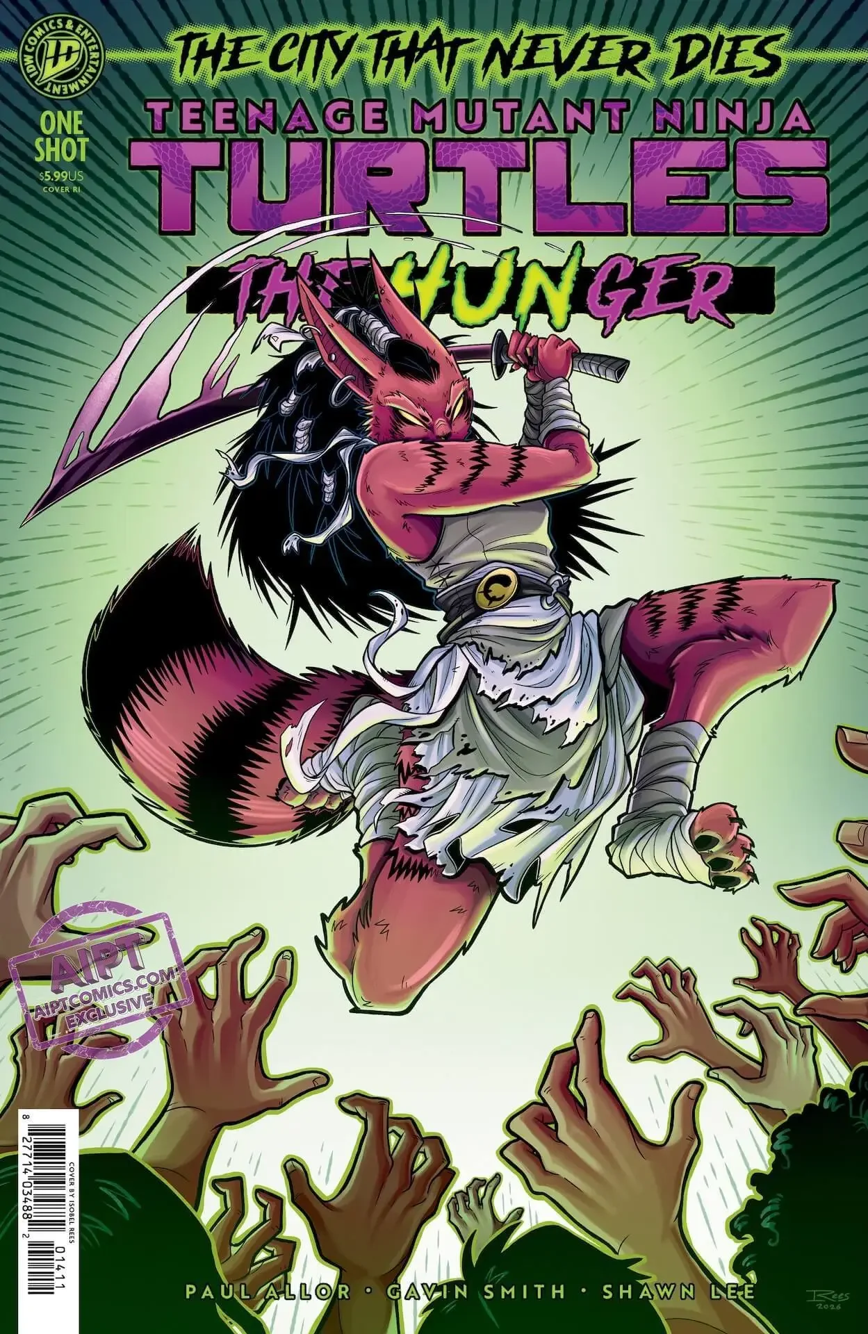 Teenage Mutant Ninja Turtles: The Hunger. Cover RI 1:25. IDW Publishing.