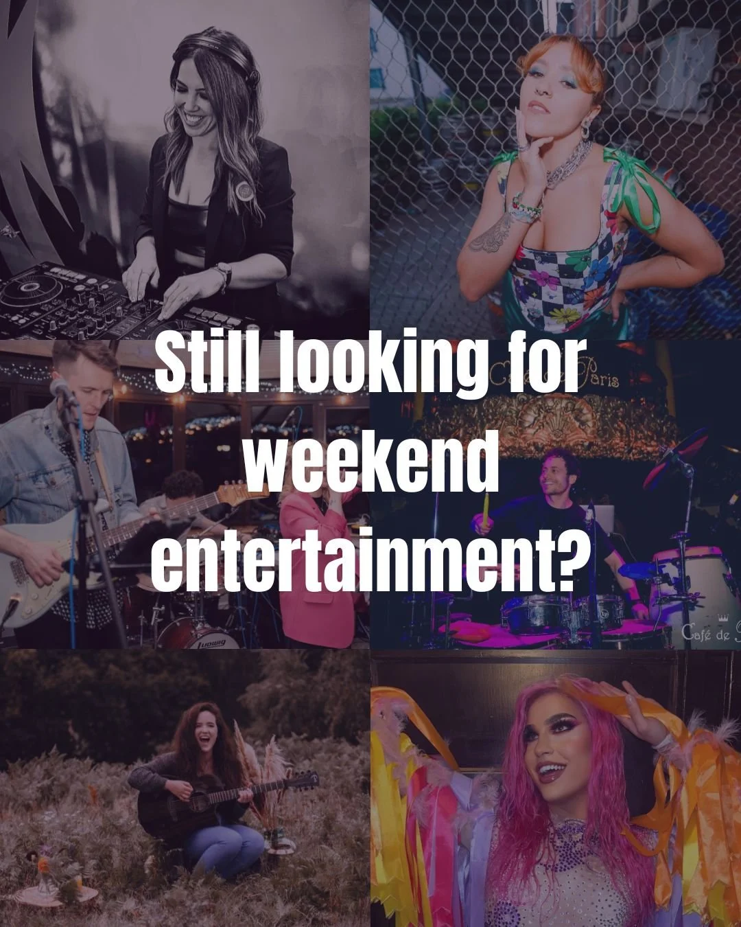 Still need entertainment for the weekend?  We&rsquo;ve everything you need from live music to mind blowing interactive guest entertainment!

📞 Ready to elevate your event?
agency.tidal@gmail.com
+447780661694

#TidalEntertainment #WeekendVibes #Even