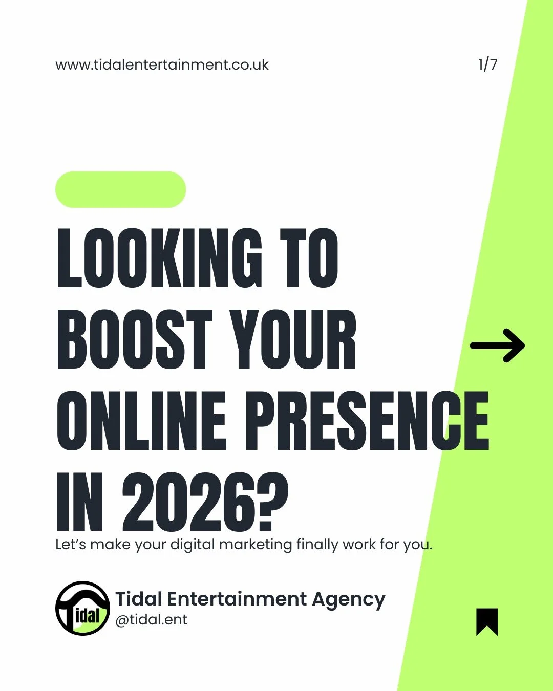 Looking to improve your digital presence in 2026?

At Tidal, we:
✔️ Assess your entire online footprint
✔️ Improve what&rsquo;s holding you back
✔️ Coach you so it no longer feels overwhelming

Whether you want it done for you or want to learn how to