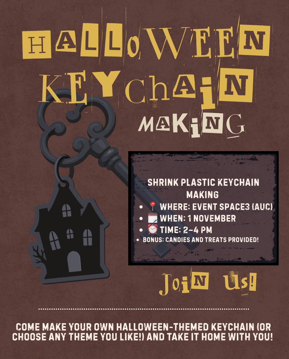Halloween Key Chain Workshop