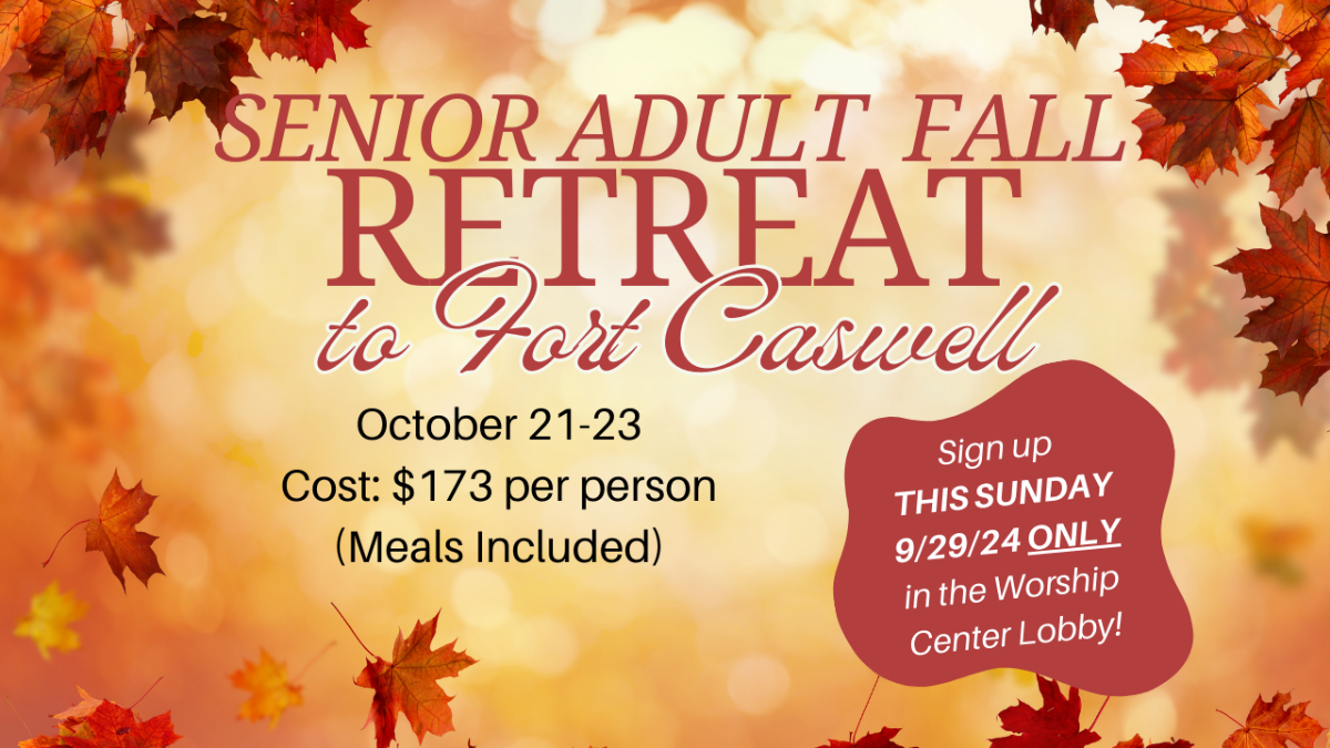 Senior Adult Fall Retreat