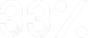 Close-up image of the number 33% with a black background.