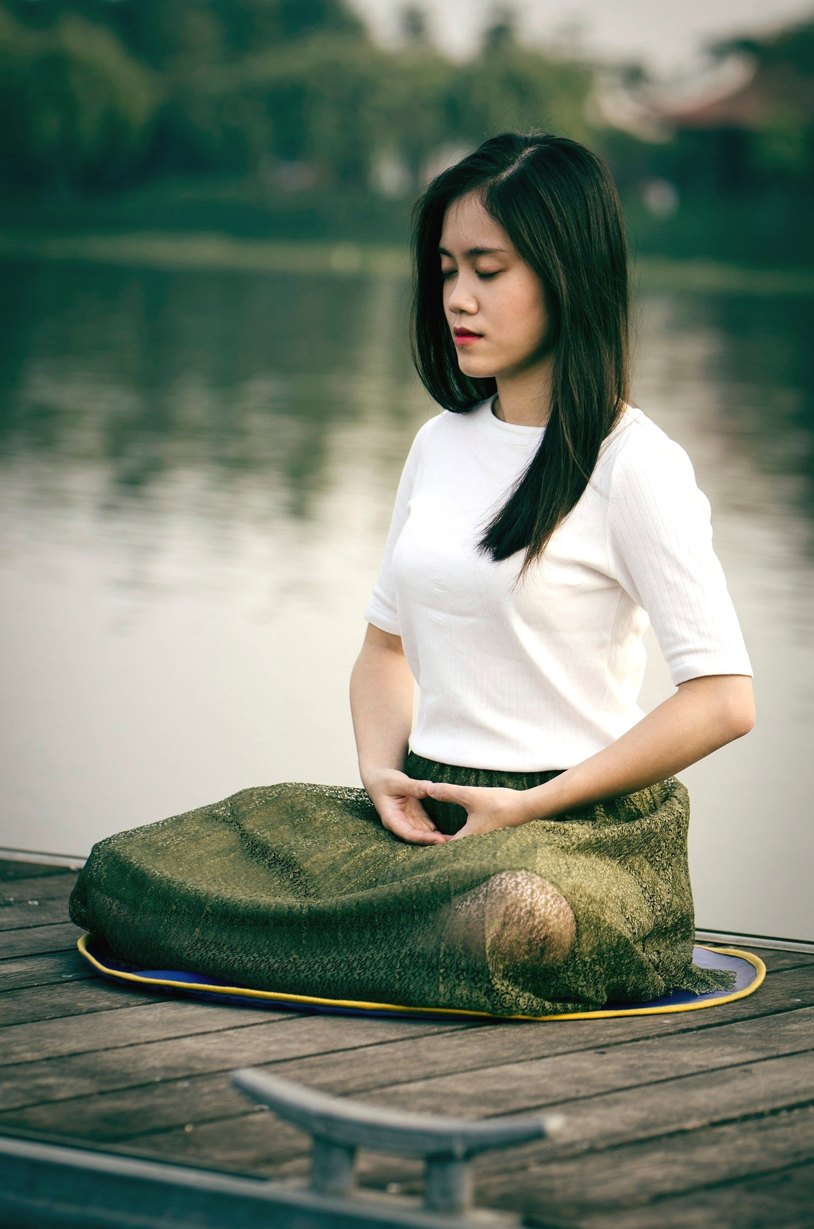 Woman finding her coping mechanism