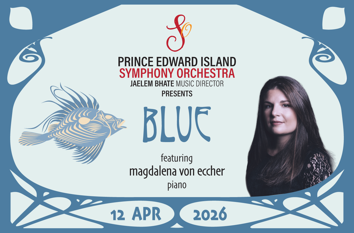 PEI Symphony Orchestra Closes Season with “Blue,” Featuring Island Pianist Magdalena von Eccher