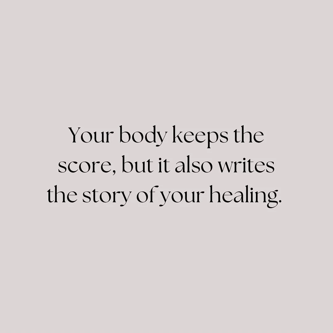 Your body holds the memories.

The stress, the shutdowns, the survival mode, it remembers everything.

But it also knows how to heal.

With rest. With softness. With safety. With time.

You are not just what happened to you.

You are who you&rsquo;re
