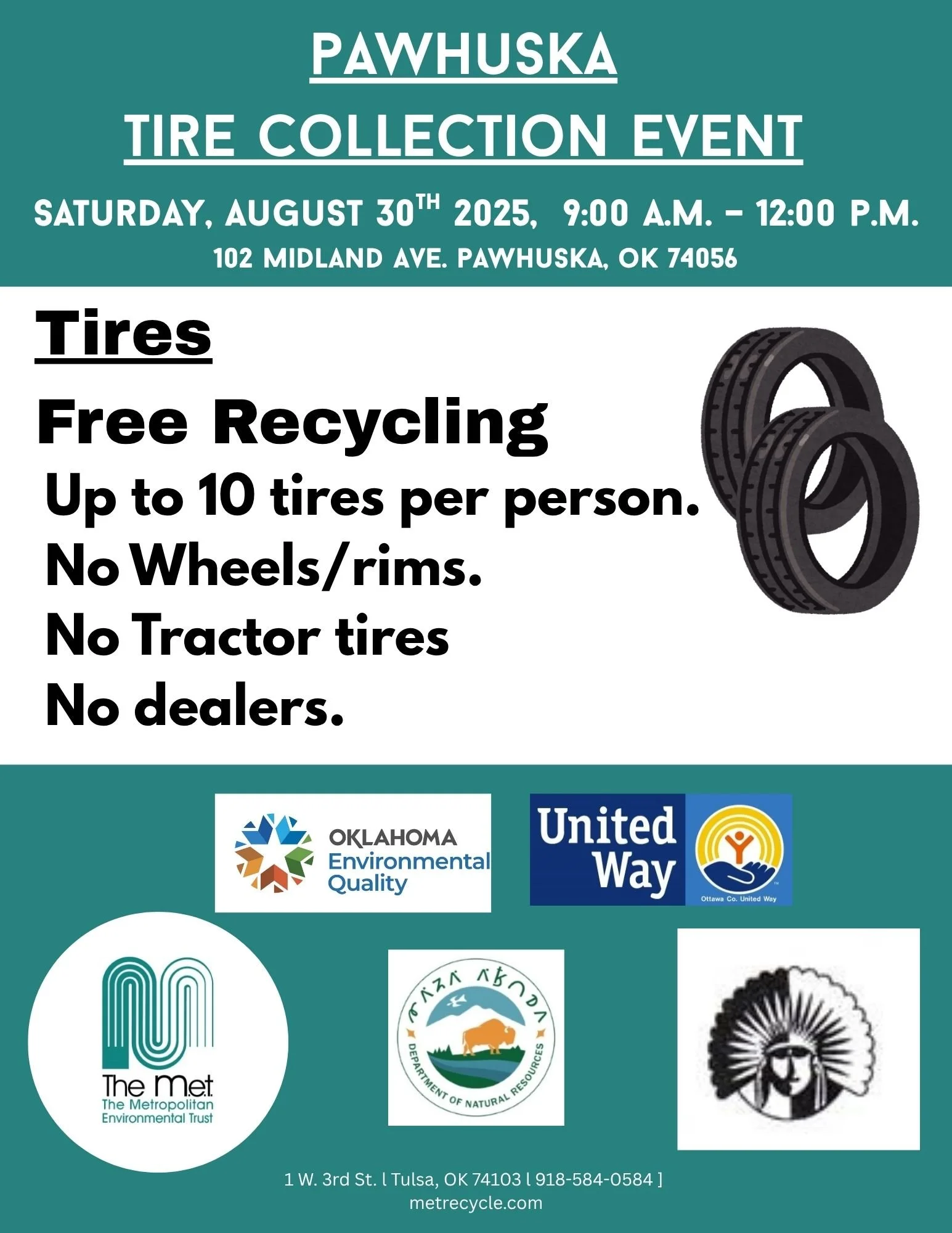Pawhuska Tire Collection Event