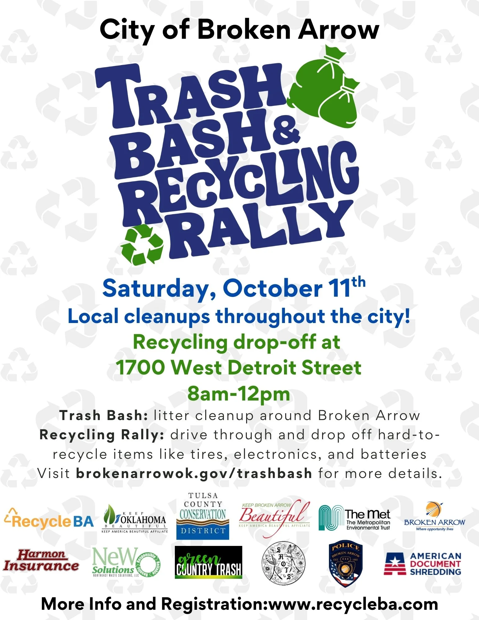 Broken Arrow Trash Bash & Recycling Rally
