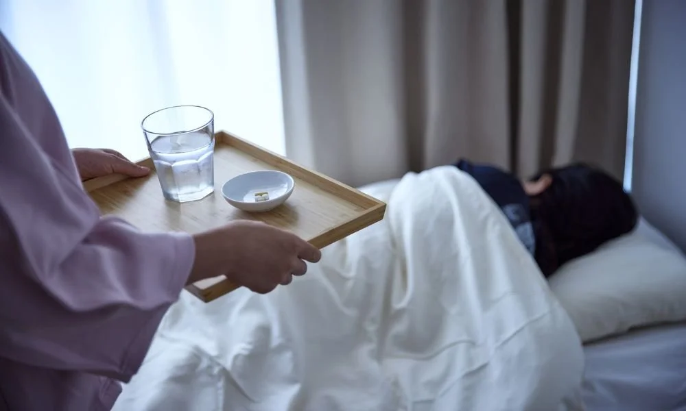 In an open marriage, who takes care of the spouse who gets sick?