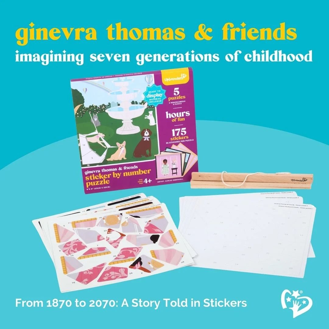 First celebrated in 1882 by NYC workers, Labor Day is about dignity, tradition, and the joy of building something lasting.

Our Ginevra Thomas &amp; Friends Sticker-by-Number Puzzle imagines 7 generations of American childhood&mdash;stretching from 1