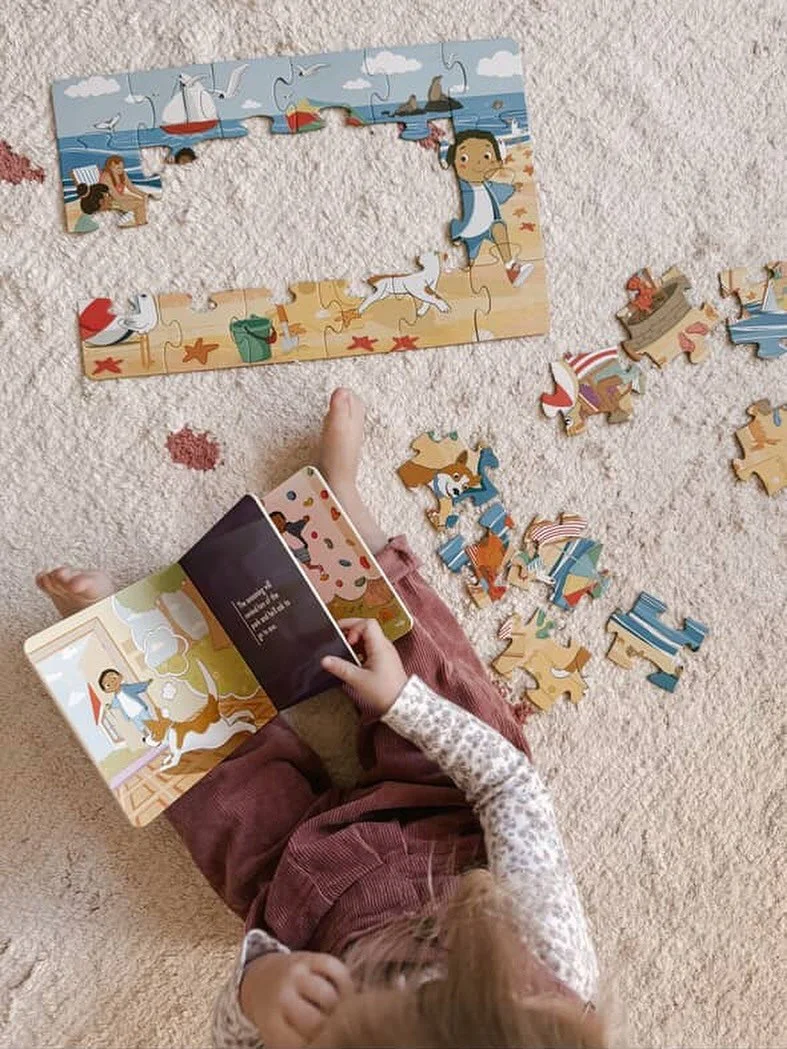 Curious minds at play 💫 Every piece, every page, learning made fun!!! @home.and.haze 
#montessori #learning #play #kids #toddler