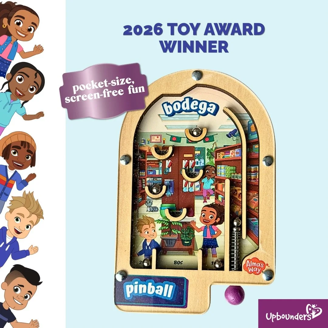 We&rsquo;re so excited! 🎉 Our Upbounders&reg; Alma&rsquo;s Way&trade; Bodega Wooden Pinball game has been named a 2026 Toy Awards winner!

Featuring Alma, Andr&eacute;, Junior, and Ladli the cat in a colorful Bronx corner-store scene, this pocket-si