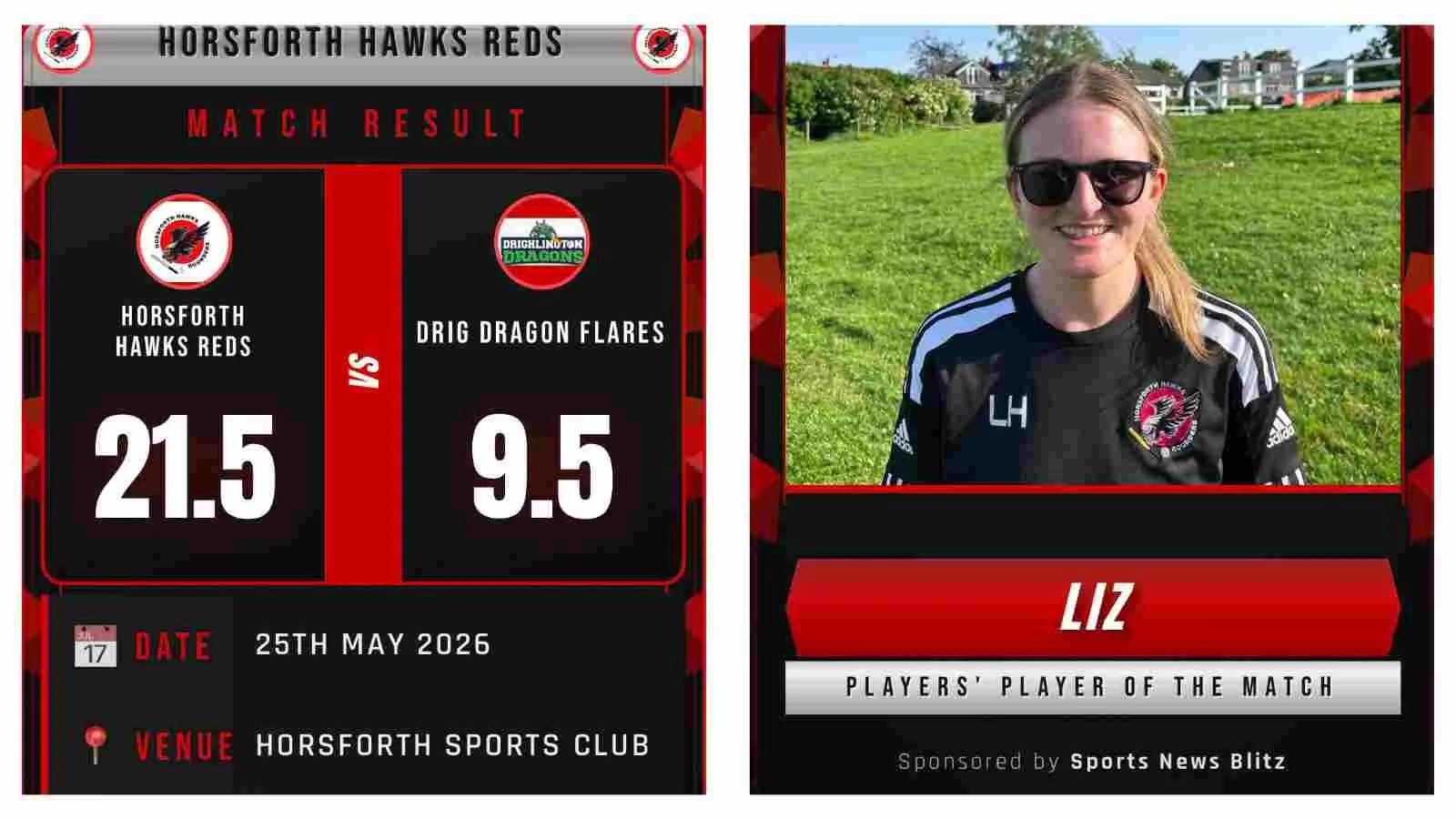 Rounders report: Sports News Blitz-sponsored Horsforth Hawks Reds soar to victory