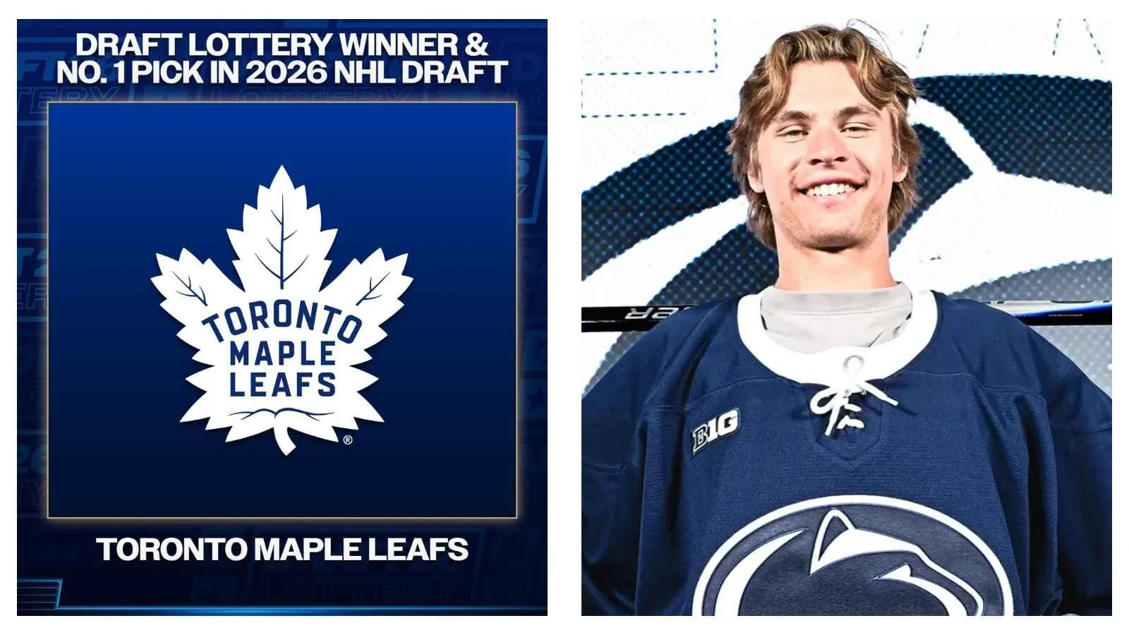 Ice hockey news: Toronto Maple Leafs win first overall pick in 2026 NHL Draft