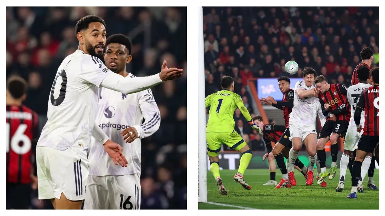 Man Utd settle for draw against Bournemouth ahead of international break