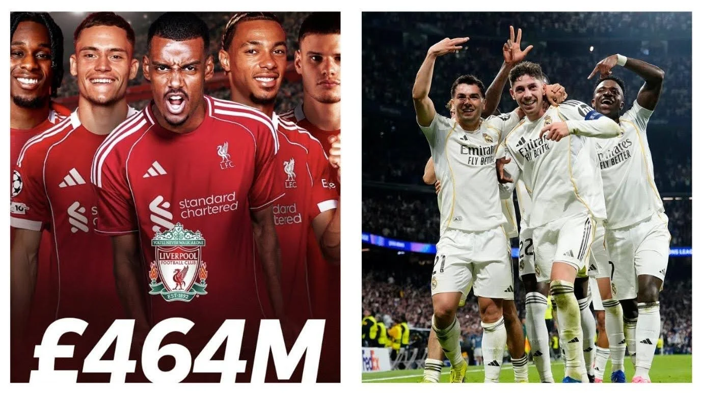 Two European giants, two paths: Real Madrid and Liverpool’s diverging fortunes