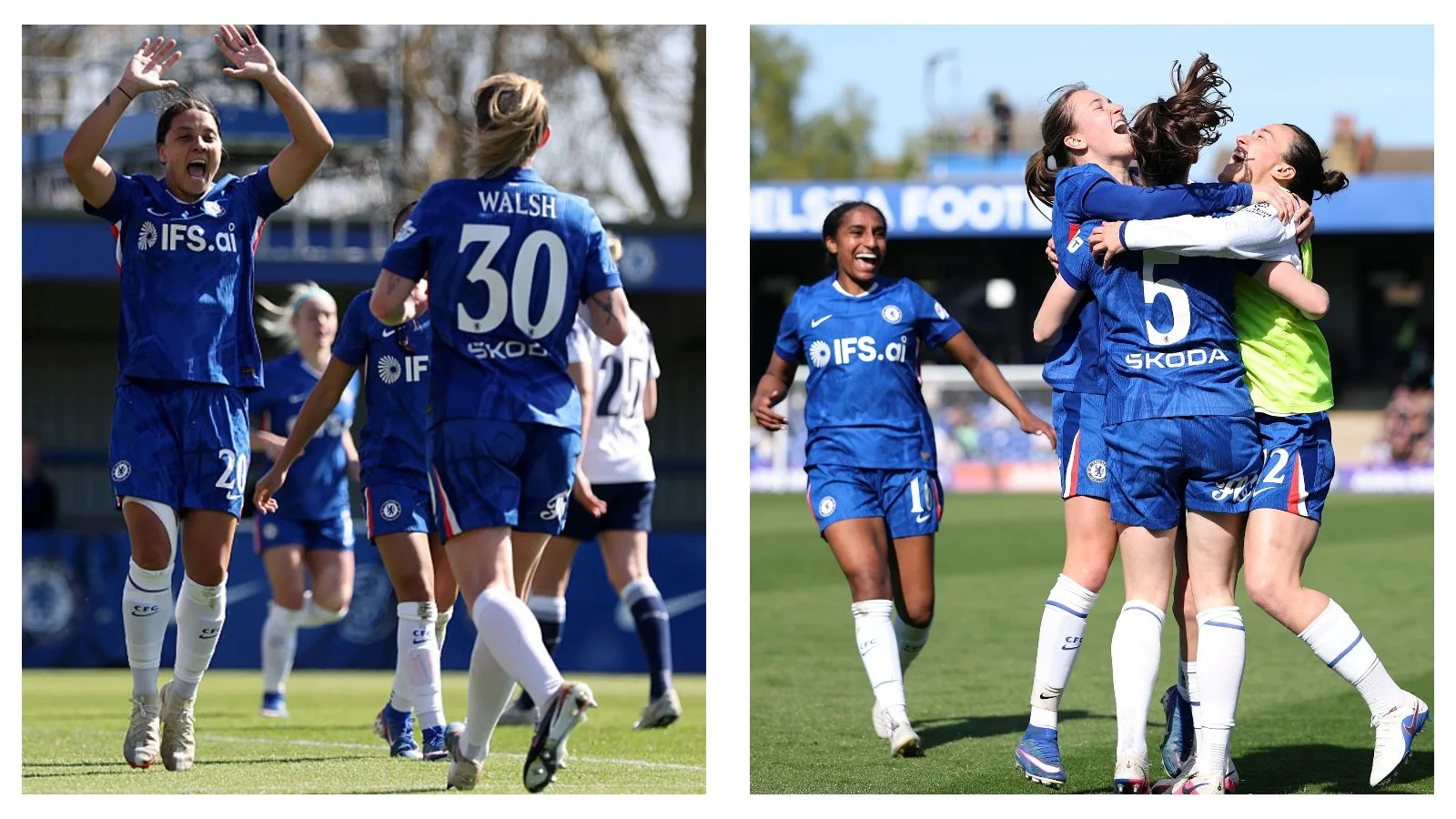 Chelsea keep Women’s FA Cup title defence alive with late win over Spurs