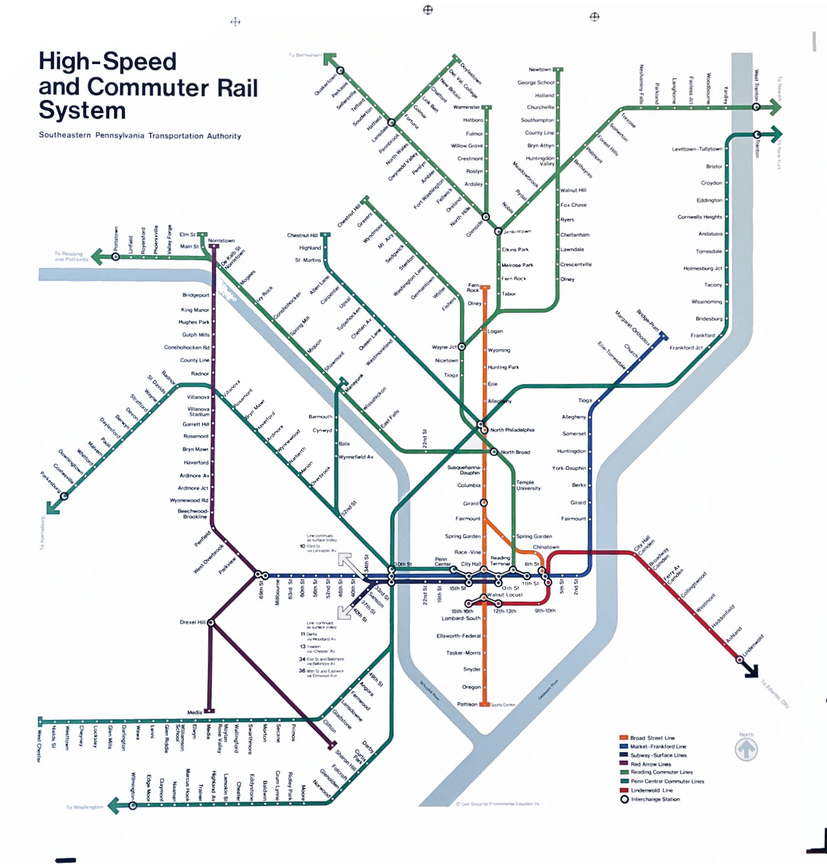 1972 Philadelphia Transit System Signage