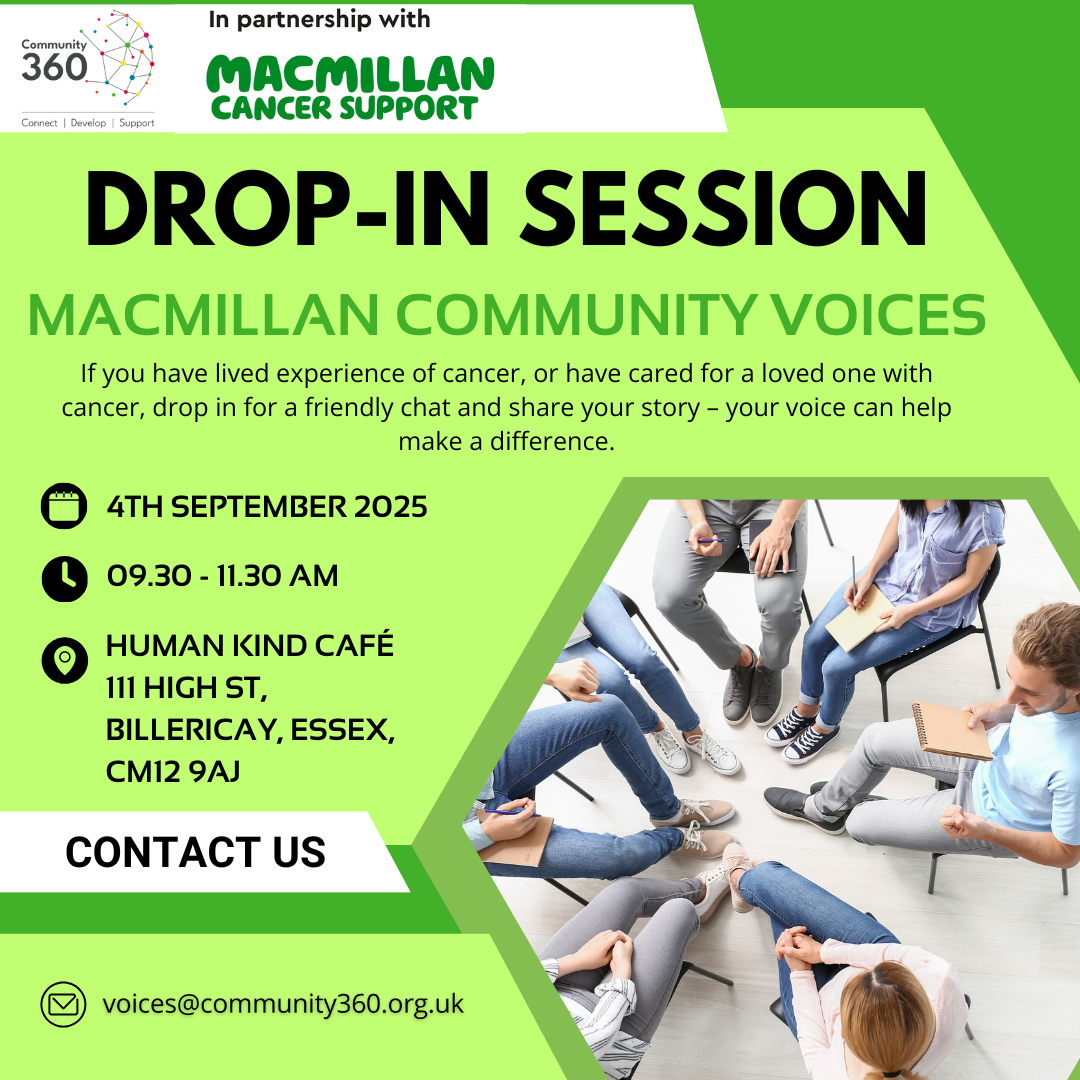 Macmillan Community Voices Drop In Session