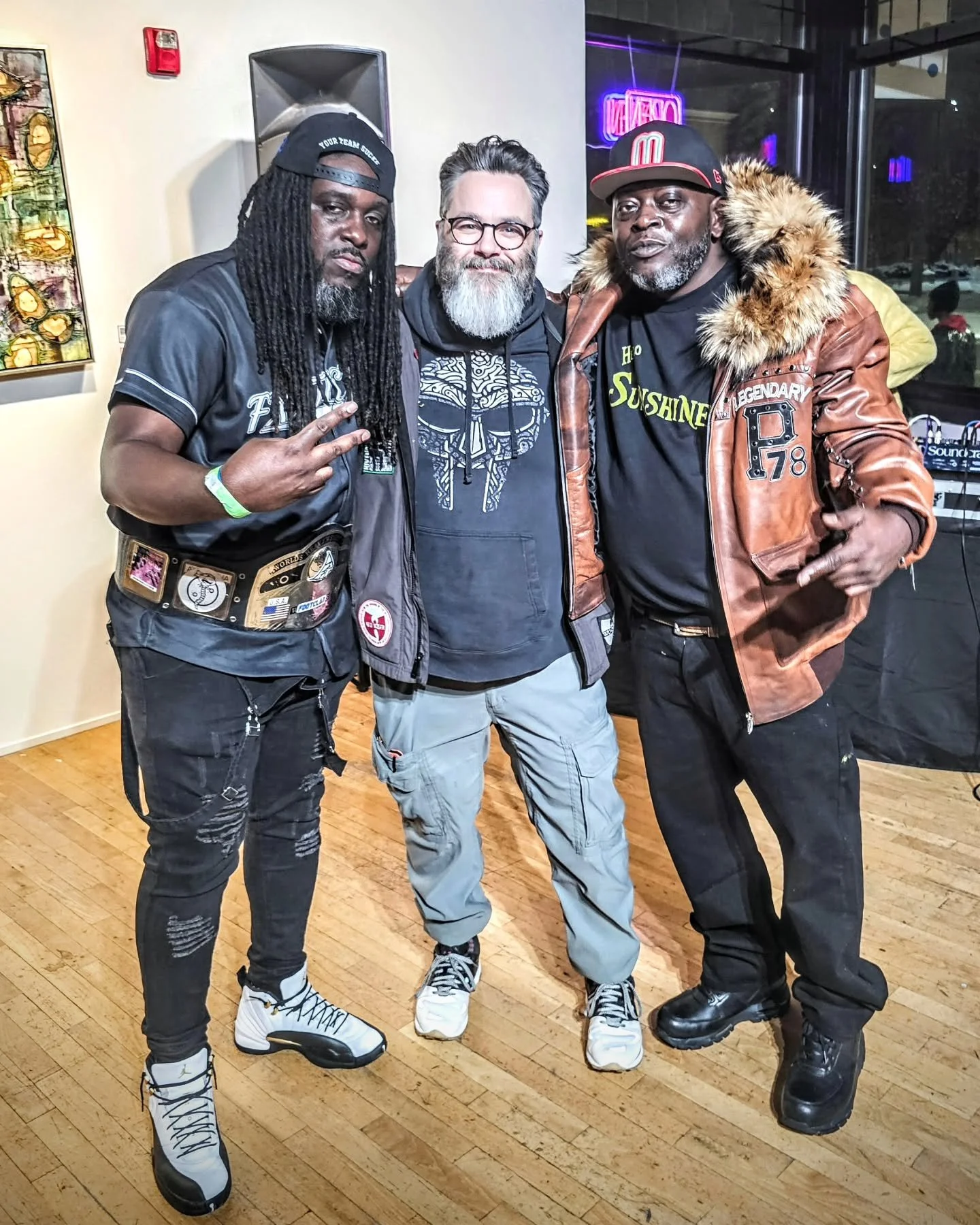 Two of Grand Rapids finest 🫡

Much love to the GR hip hop community,
Respect to @zerodgaf for holding on the belt
and representing GR to the fullest 🙏🤟