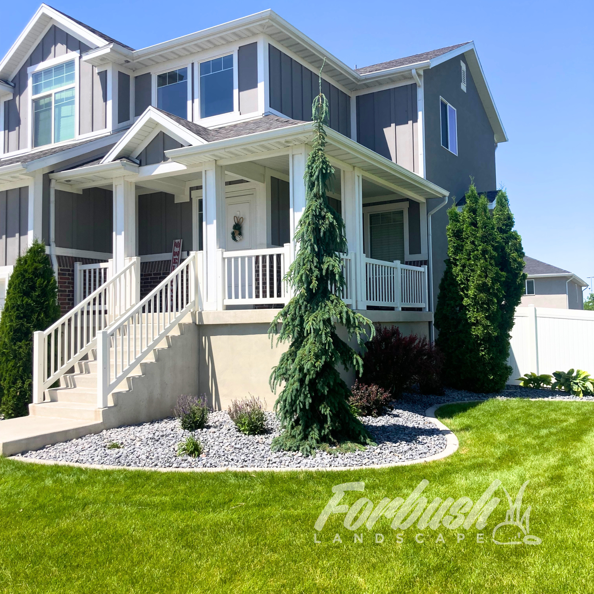 We can do park strips and flower beds. Wasting less water and time on yard work. Home in Kaysville, Utah