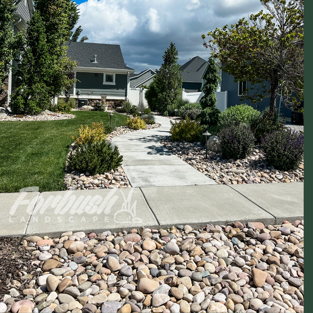 Home in Syracuse, Utah. You can have beauty and water-saving landscaping. 
