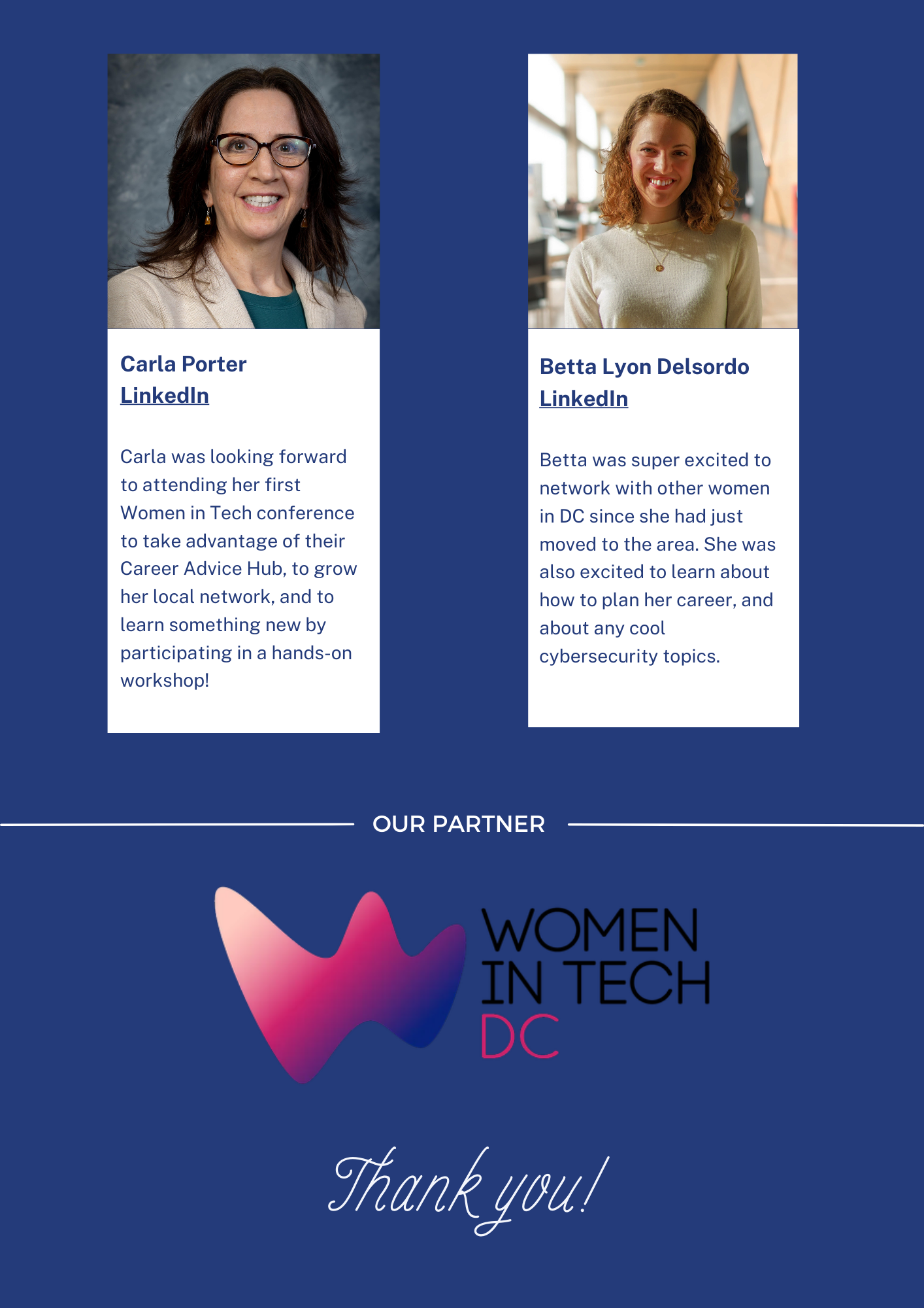 Announcing the 2024 Women in Tech DC Scholars — Women in Security and ...