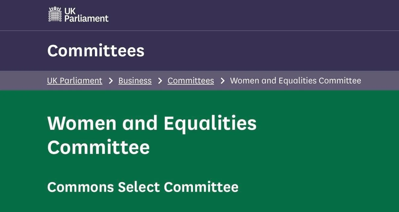 IDSB submits evidence to Women And Equalities Committee Inquiry