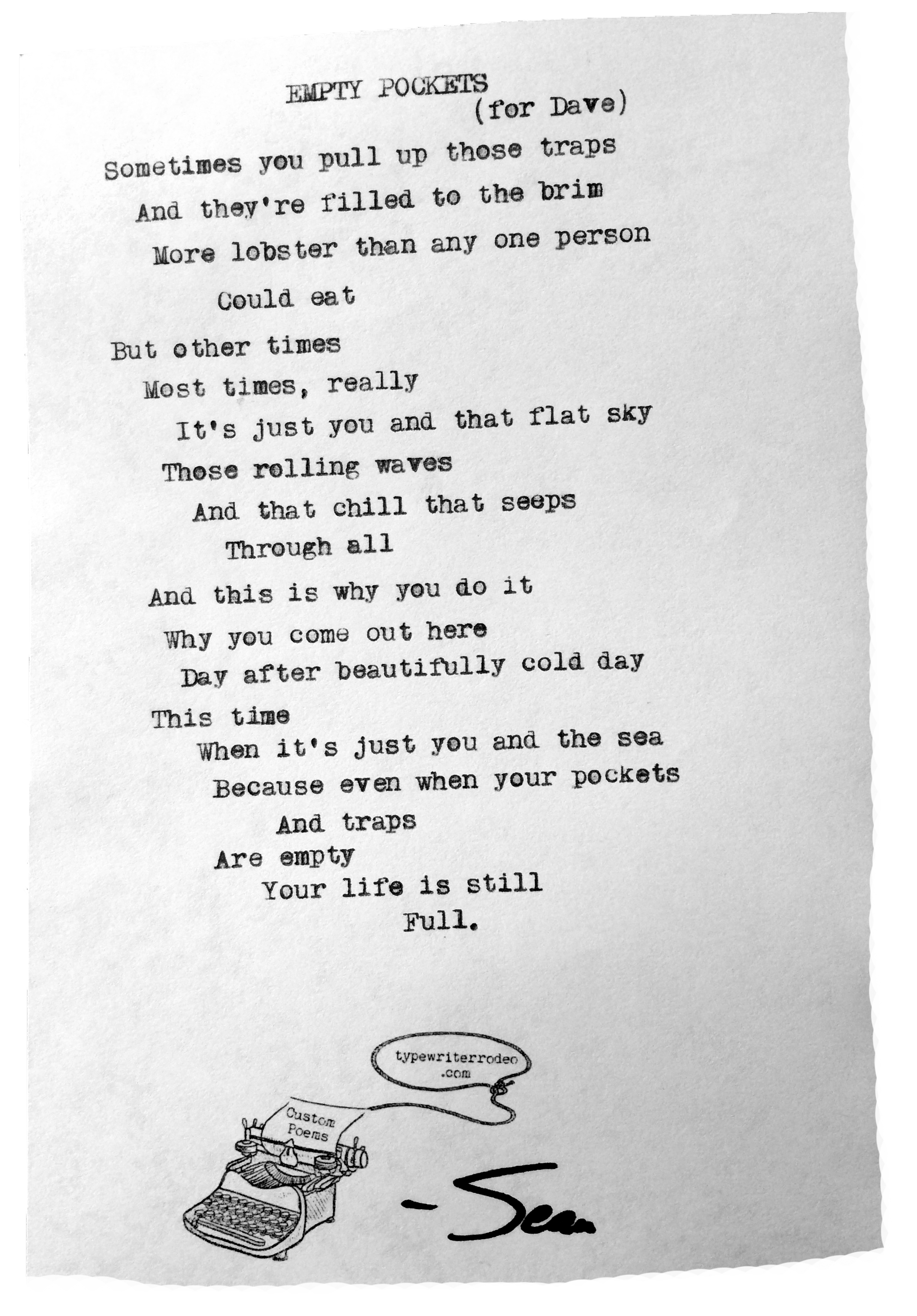 Empty Poem How It Works — Typewriter Rodeo