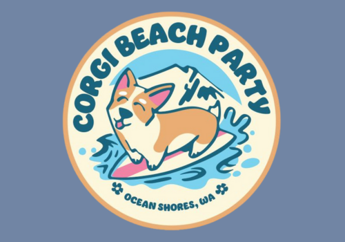 Corgi Beach Party