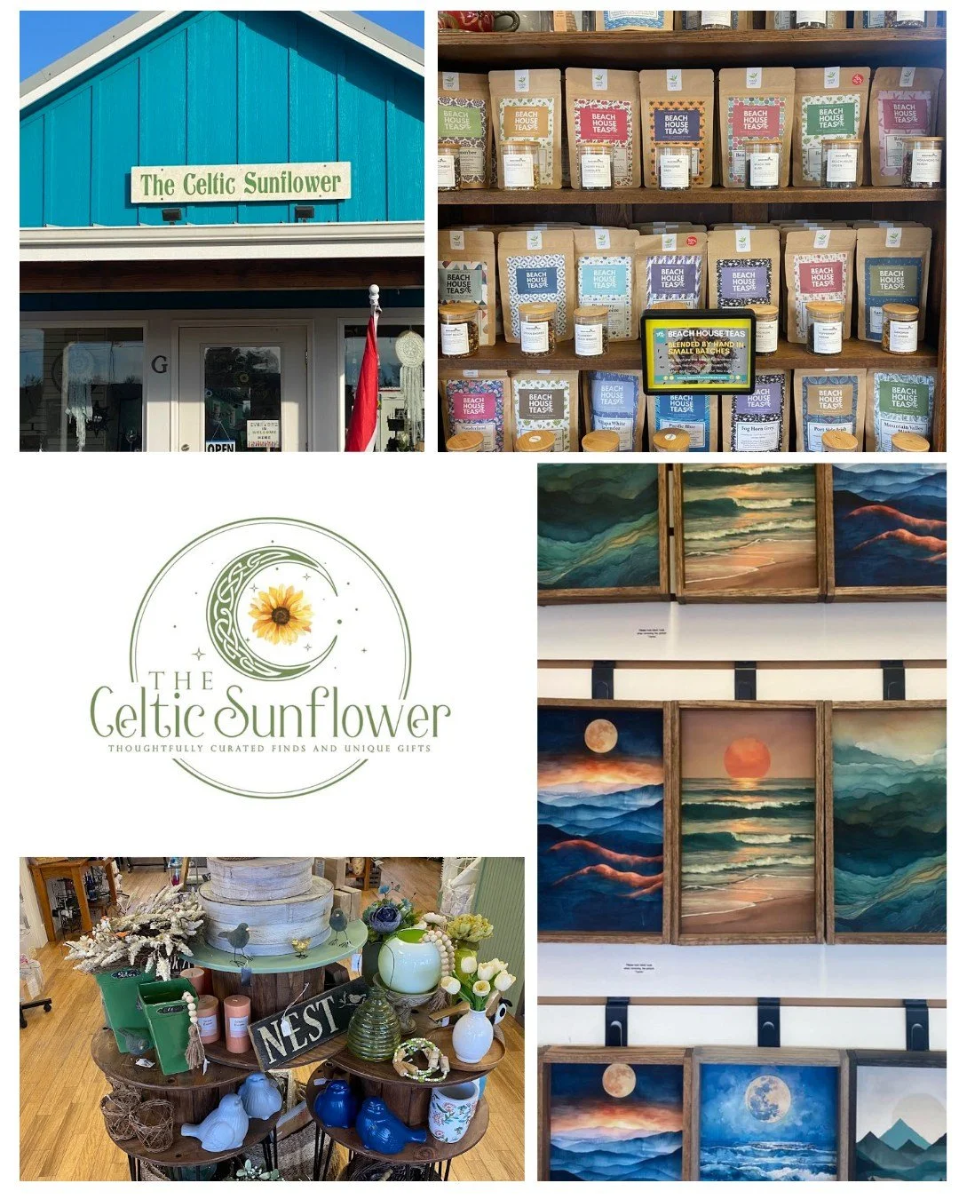 Take a look at this week's #SmallBusinessSpotlight, The Celtic Sunflower , located at 📍759 Point Brown Ave NW - Unit G - Ocean Shores, WA. A haven of thoughtfully curated treasures and gifts from small-batch, woman-owned brands. Explore our collecti
