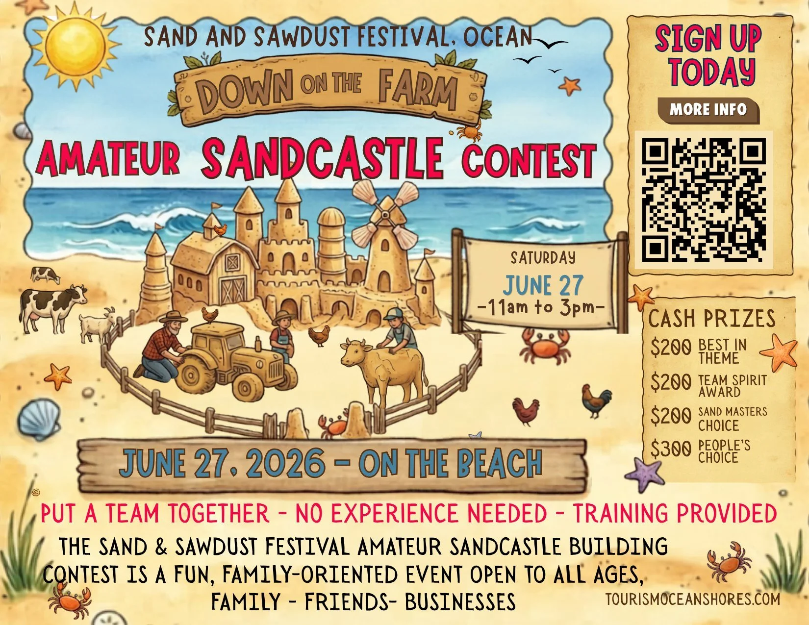 Amateur Sand Castle Artists WANTED! 

Visit - TourismOceanShores.com to sign up! 

#Exploreoceanshores #washingtonstate #sandandsawdust #seattle #sandcastlebuildingcompetition #washingtoncoast #p#PNWLiving
