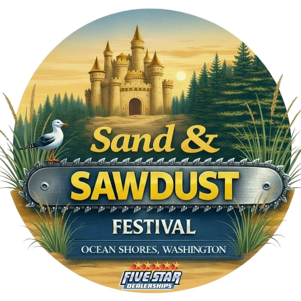 We have gotten questions about the  Five Star Dealerships Sand and Sawdust Festival, Ocean Shores Wa Amateur Sand Castle Building, Being a Vendor, the Live Music Schedule...We have gotten questions about the  Five Star Dealerships Sand and Sawdust Fe