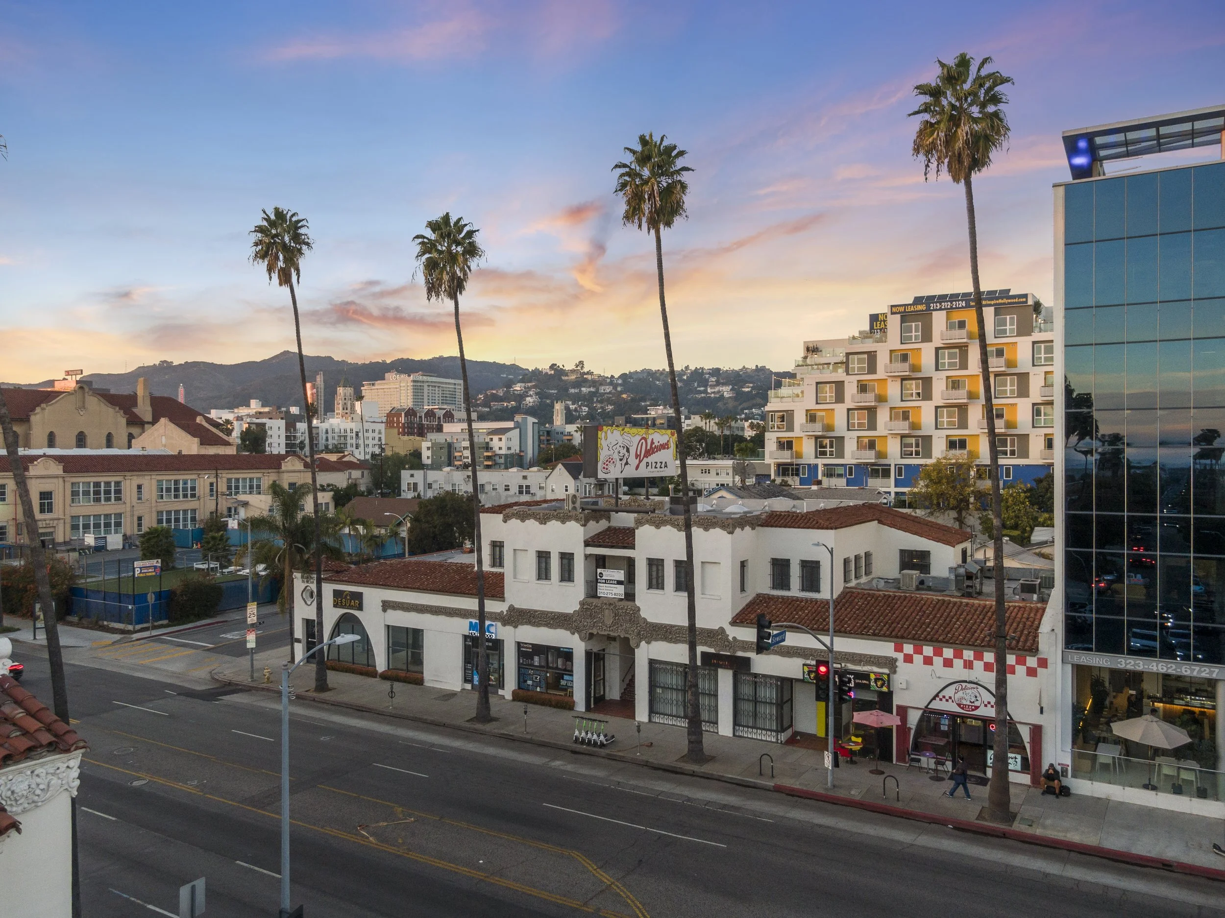 6601-6613 W. Sunset Blvd: LEASED TO HIBACHI BUS STOP