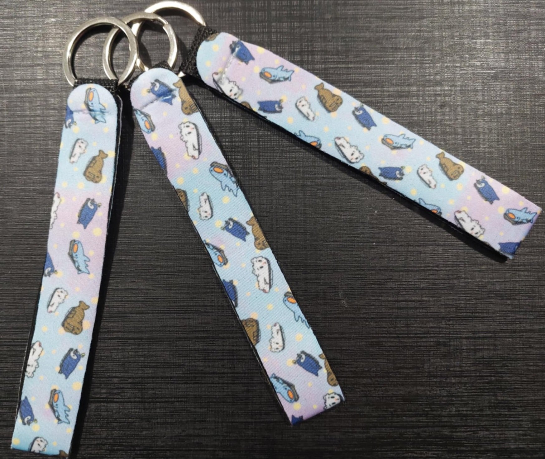 Wrist Lanyard Keychain - Winter Animals