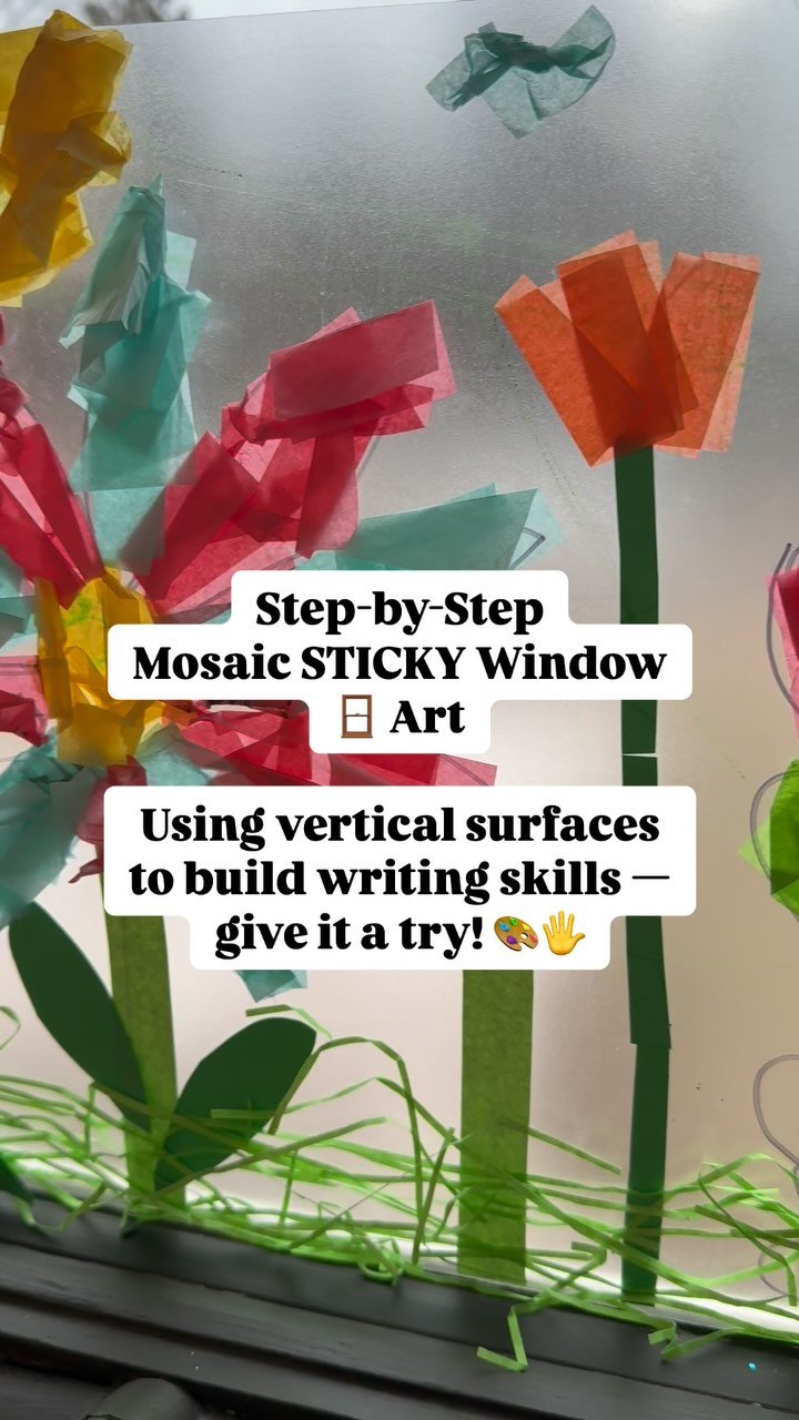 π¨ Boost Fine Motor Skills with This Fun Vertical Art Activity! ποΈ
As an Occupational Therapist (and mom!), I love finding simple ways to support developmental milestones — and this sticky wall activity does just that!
β
Why Vertical Surface