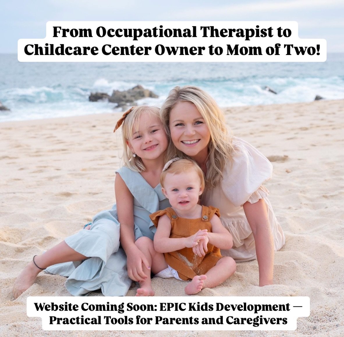 After 10 years of working in pediatric development as well as running a licensed childcare center, and supporting families, I took a step back to focus on my own — welcoming my second daughter into the world. π
That time gave me a renewed pe