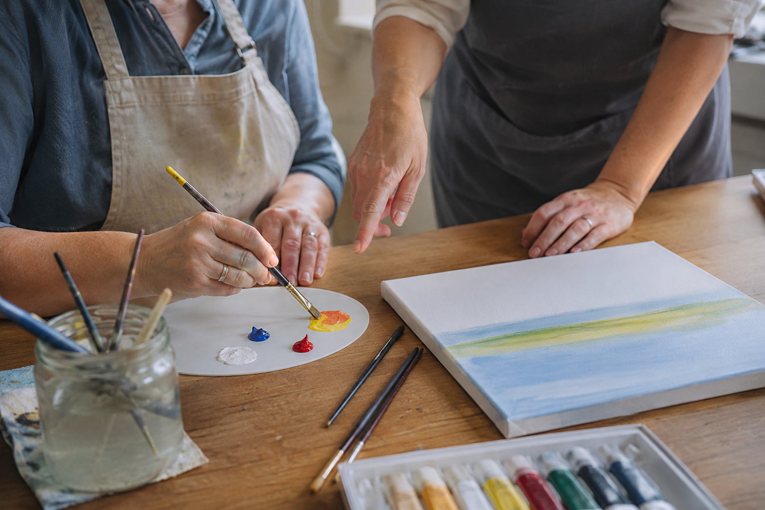 Classes de pintura per a adults a Canet de Mar