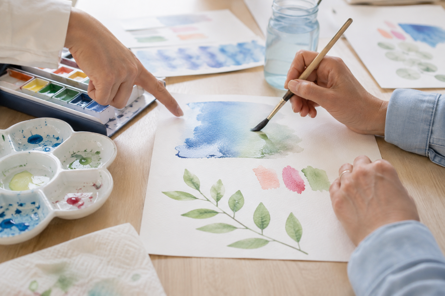 Exercicis d’aquarel·la per a principiants