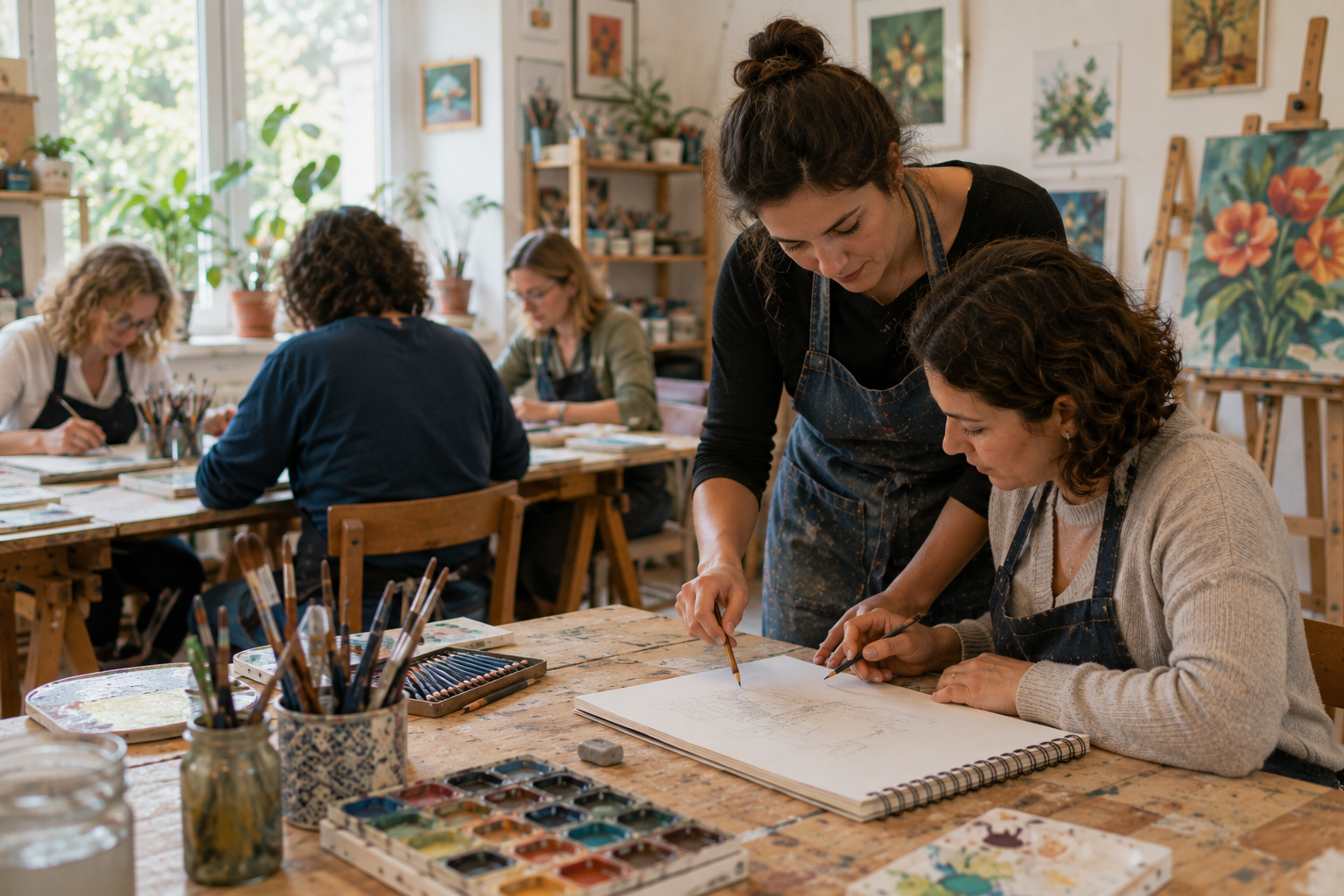 Classes d'art per a principiants a Canet de Mar