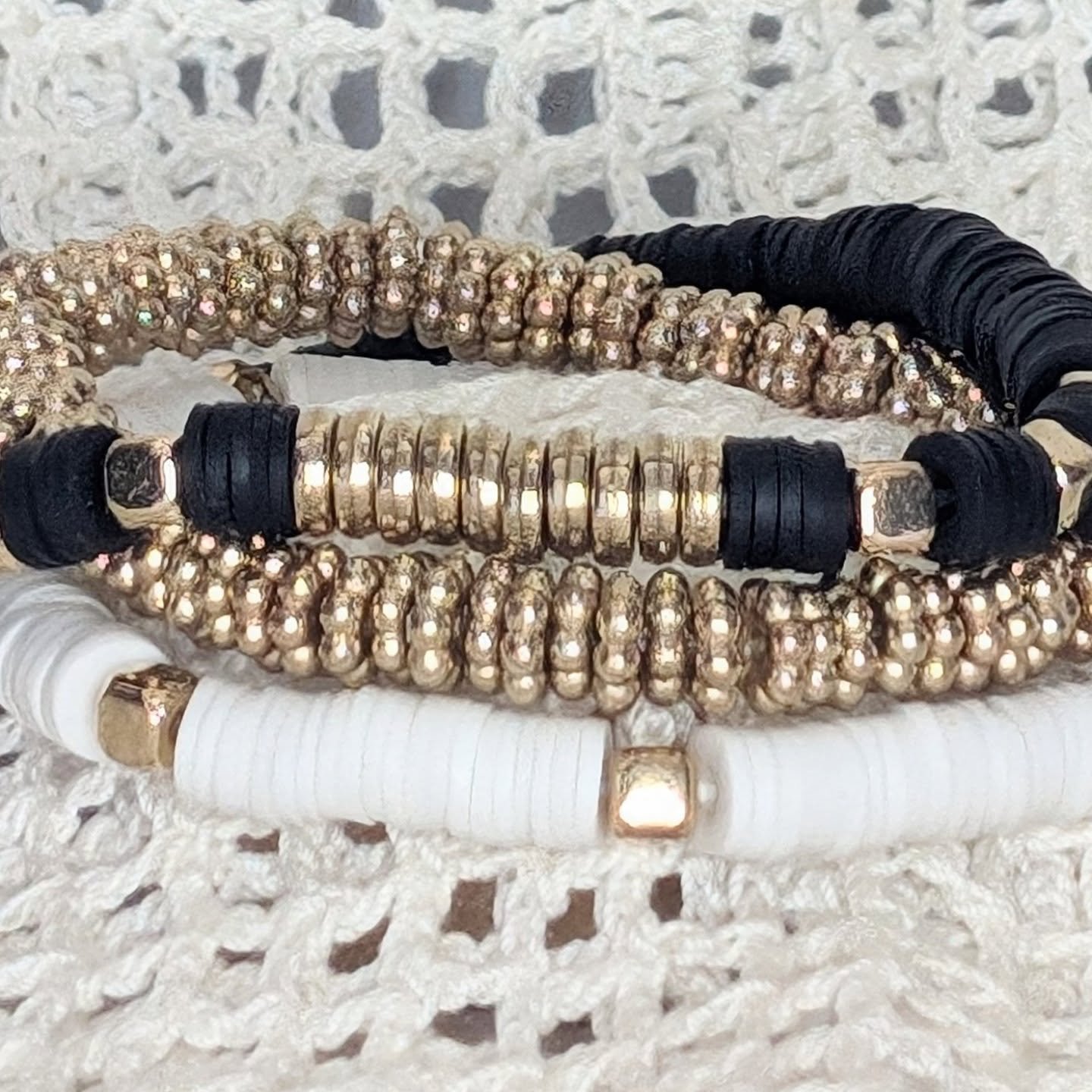 Jewelry is our jam! We all love to show off our creative side with a new accessory. Currently, we've been inspired by our favorite basketball team! That release is coming soon. In the meantime, check out our variety of bracelets that can be customize