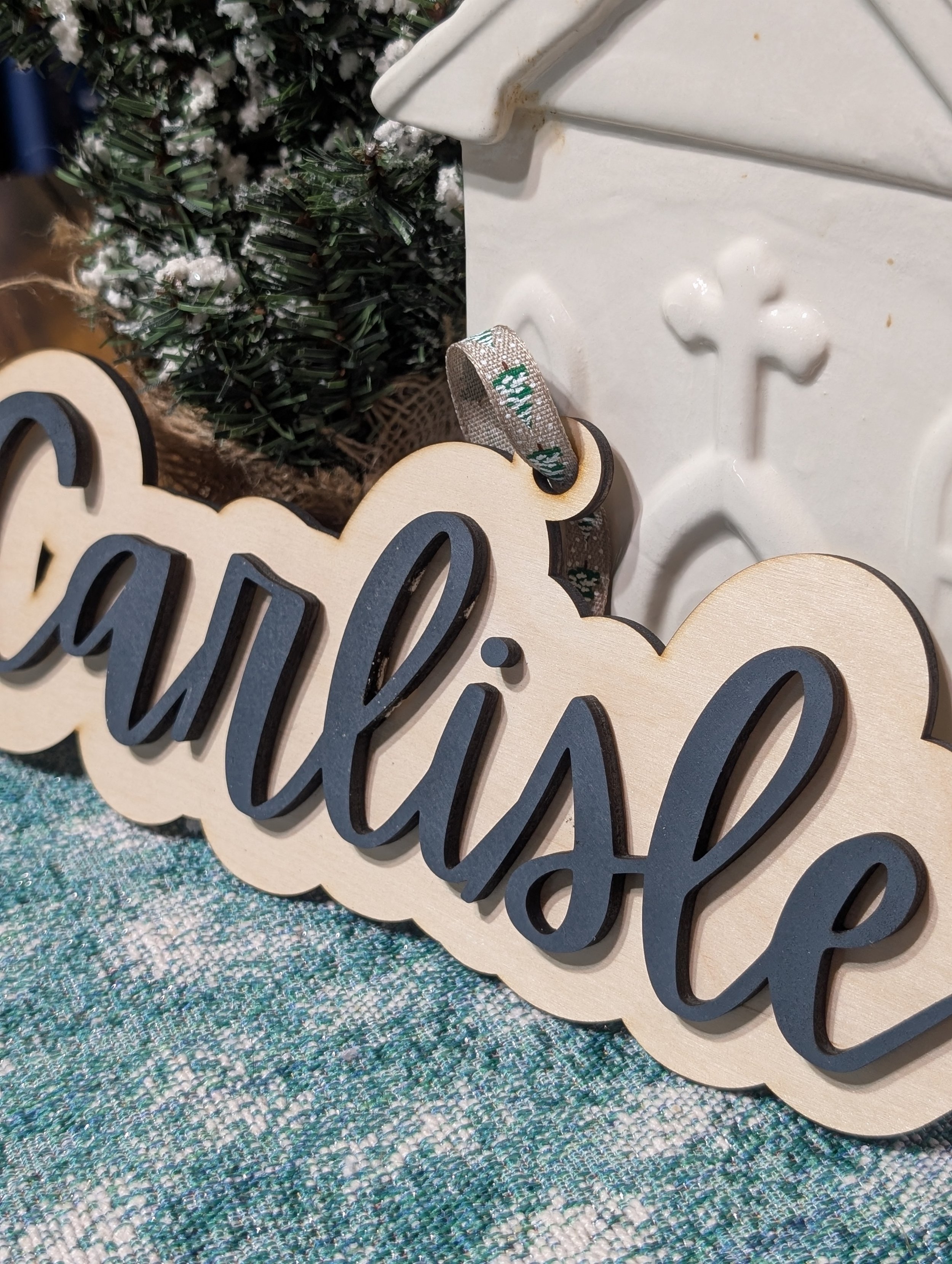 Custom Name Ornament Blue Side View.jpg
