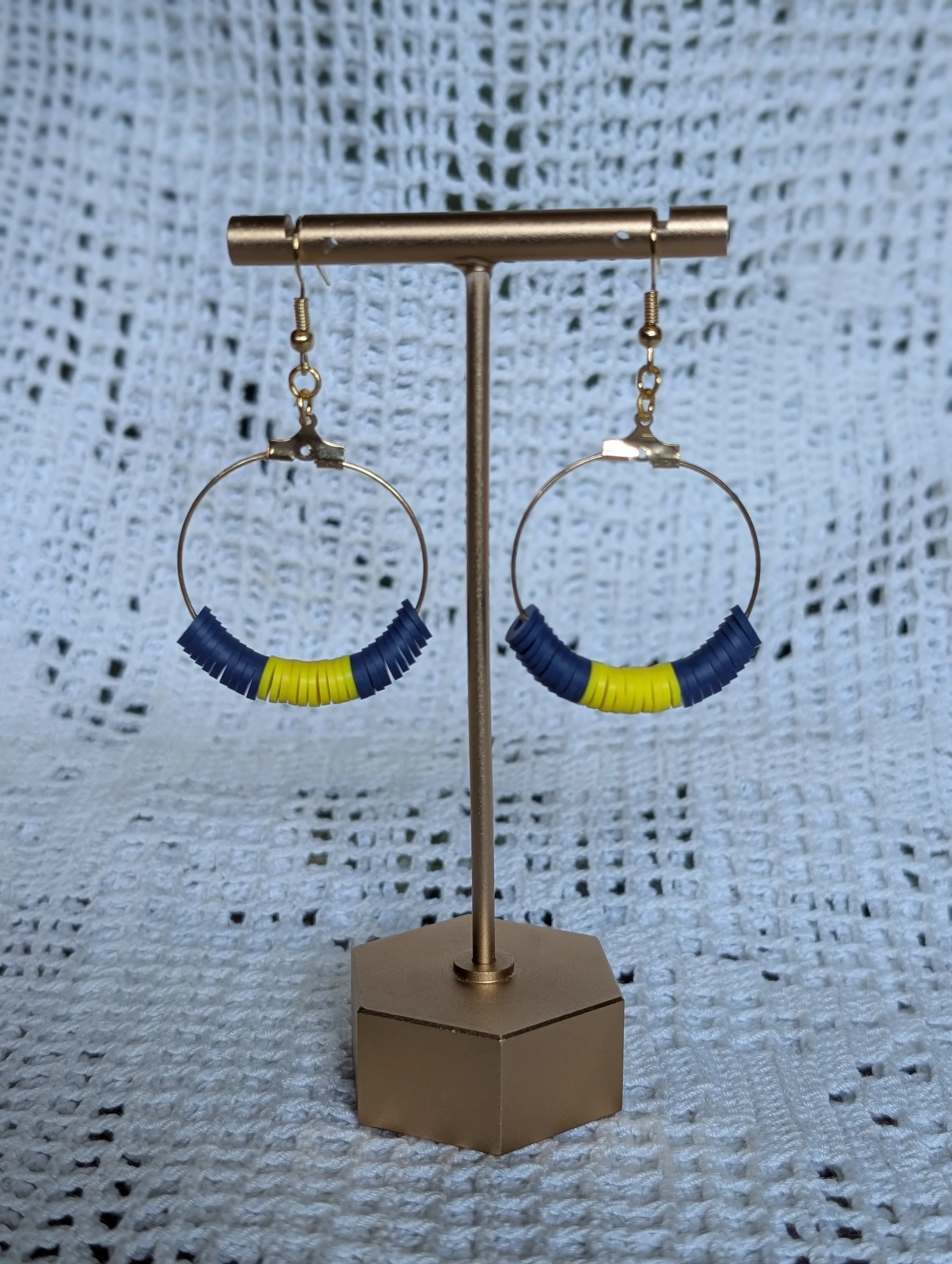 Hoosier hysteria pacers yellow and blue earrings.jpg
