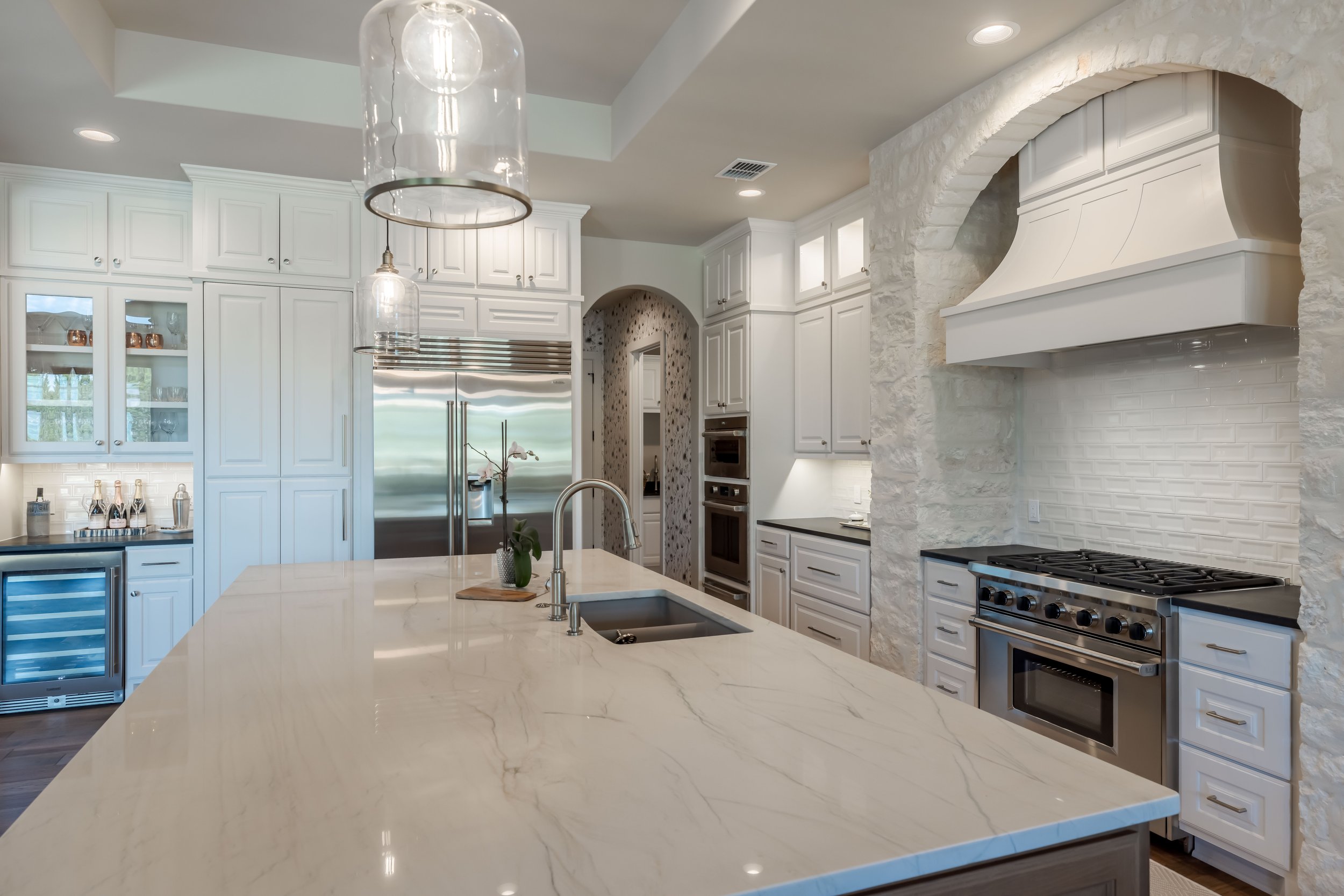 Gourmet Kitchen Design - Texas Living Homes - Custom home builder in Kerrville and Fredericksburg, Texas.