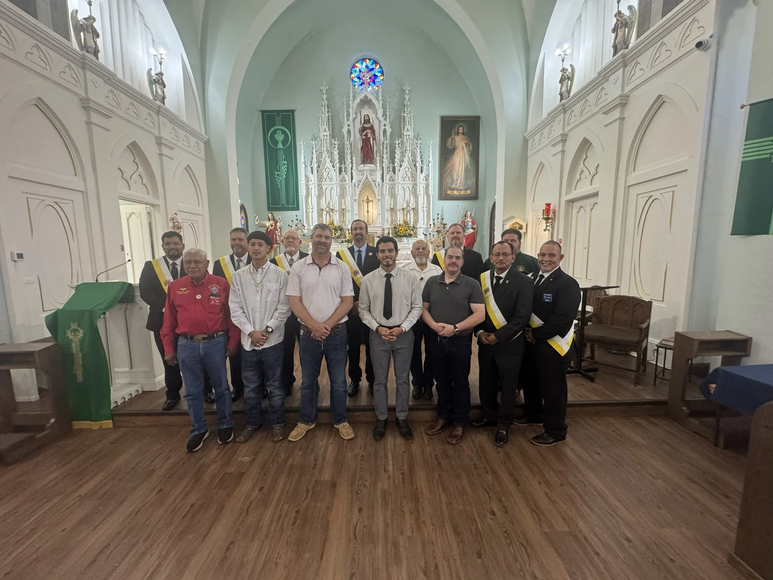 Knights of Columbus Council #3412 members at a CUF new-member installation ceremony