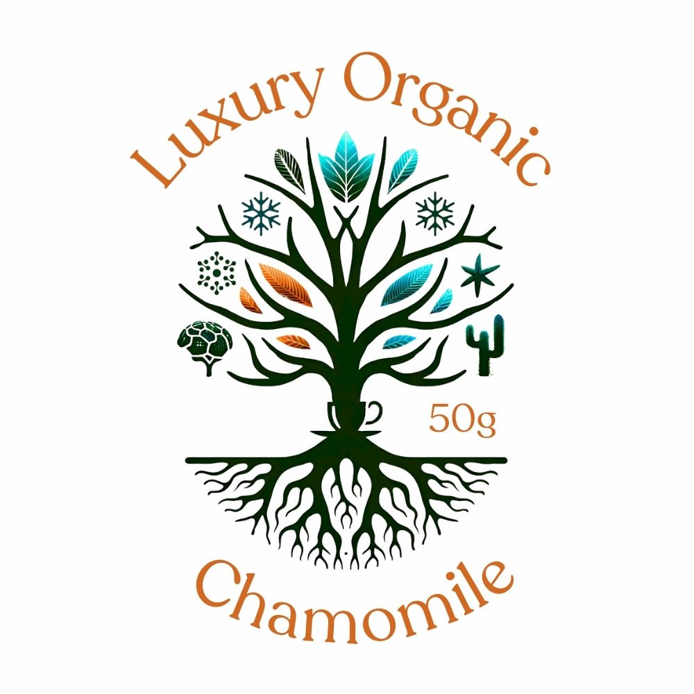 Luxury Organic Chamomile Loose Leaf Tea Caddie Sticker