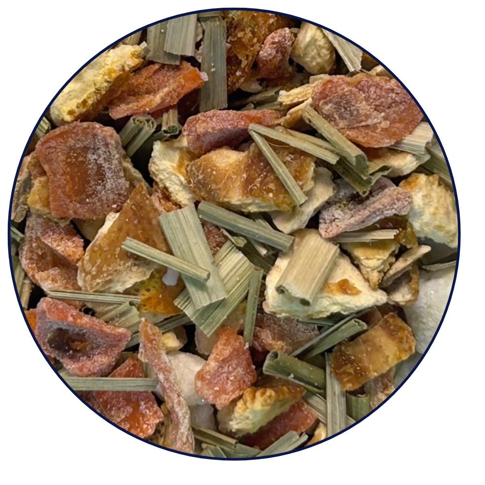 Lemon Blossom Tea Herbal Tea Close Up