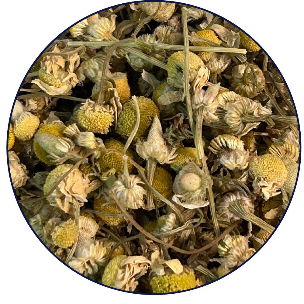 Luxury Organic Chamomile Loose Leaf Tea Close Up