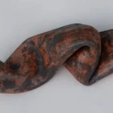  An example of an abstract clay sculpture made in the new Abstract Sculpture class in the Clay Studio at Groundworks Art Lab in Boulder, CO. 