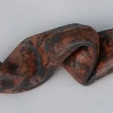 Abstract clay sculpture made at Groundworks Art Lab in Boulder, CO