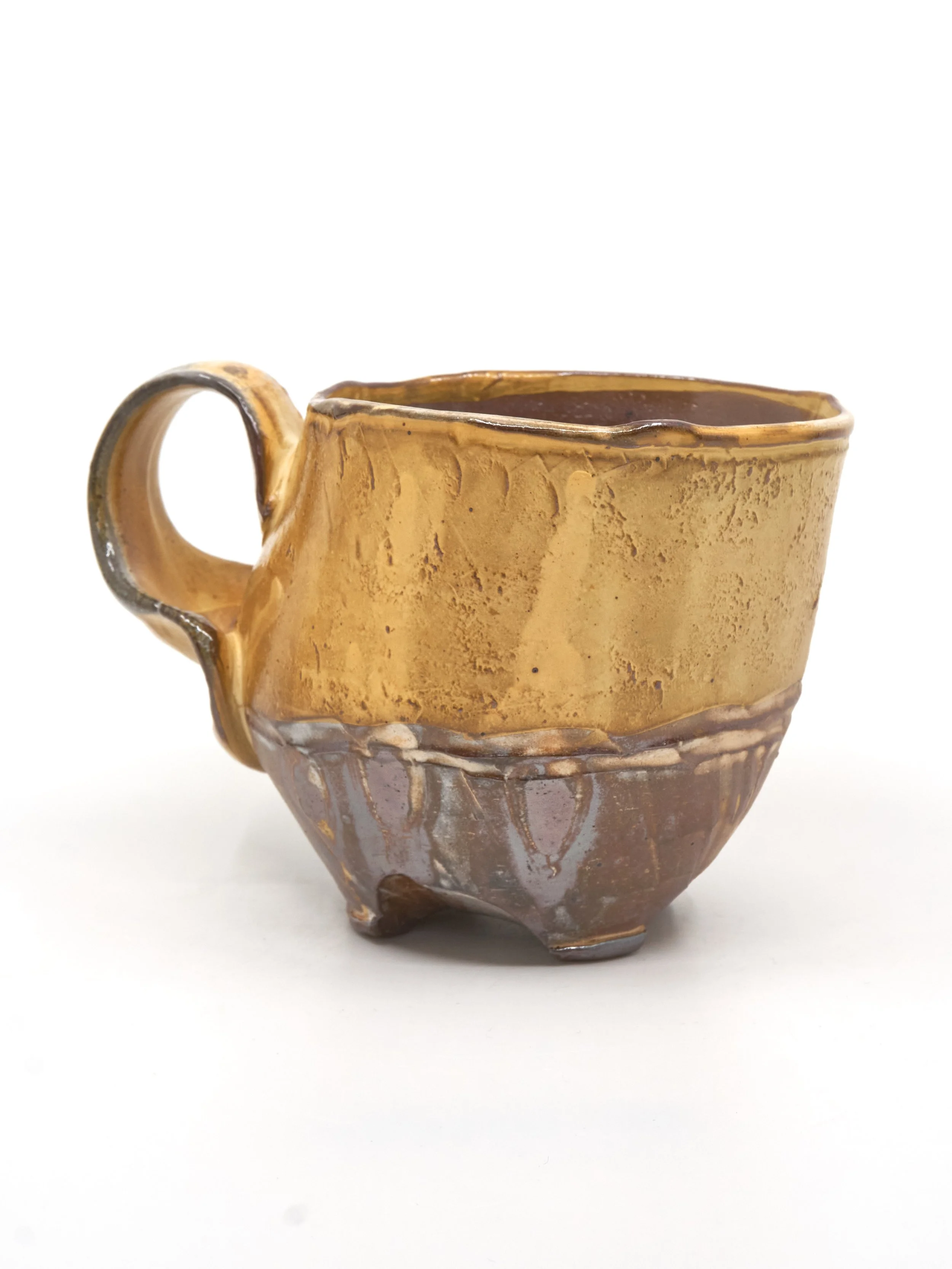 Footed Mug in Ochre (2)